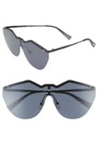 Women's Le Specs 140mm Shield Sunglasses - Black