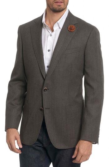 Men's Robert Graham Champlain Classic Fit Wool Sport Coat - Brown