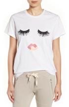 Women's Sincerely Jules 'lips & Lashes' Graphic Tee