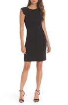 Women's Eliza J Extended Shoulder Sheath Dress - Black