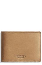 Men's Shinola Outrigger Bifold Leather Wallet - Brown