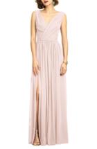 Women's Topshop Body-con Midi Dress Us (fits Like 0-2) - Beige