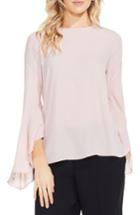 Petite Women's Vince Camuto Bell Sleeve Blouse, Size P - Pink
