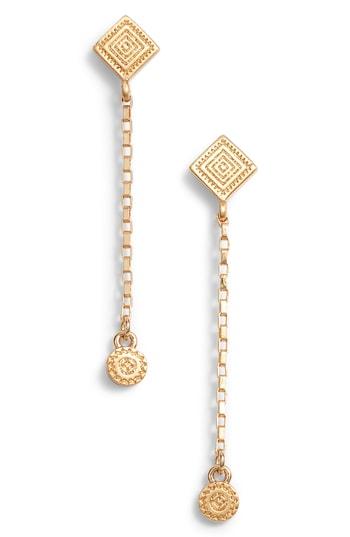 Women's Rebecca Minkoff Etched Charm Drop Earrings