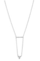 Women's Ef Collection Mini Bar Trio Diamond Necklace