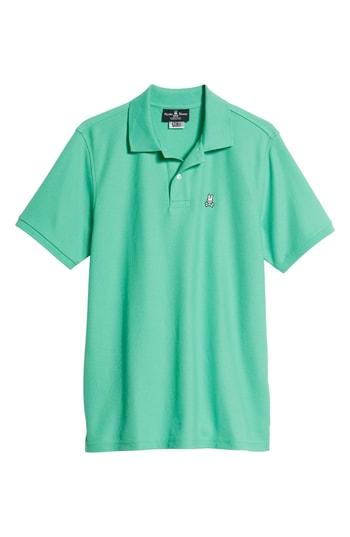 Men's Psycho Bunny Classic Pique Polo (l) - Green