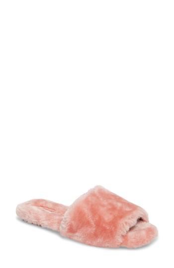 Women's Jeffrey Campbell Motel-f Faux Fur Slide Sandal M - Pink