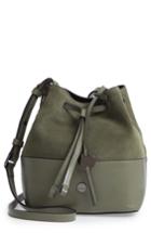 Lodis Los Angeles Small Blake Rfid Leather Bucket Bag - Green