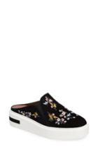 Women's Linea Paolo Fab Ii Embroidered Platform Sneaker M - Black