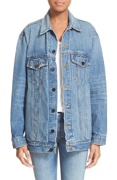 Women's T By Alexander Wang Daze Oversized Denim Jacket