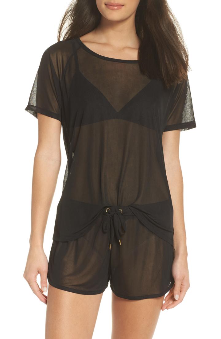 Women's Ivy Park Bardot Crop Top - Black