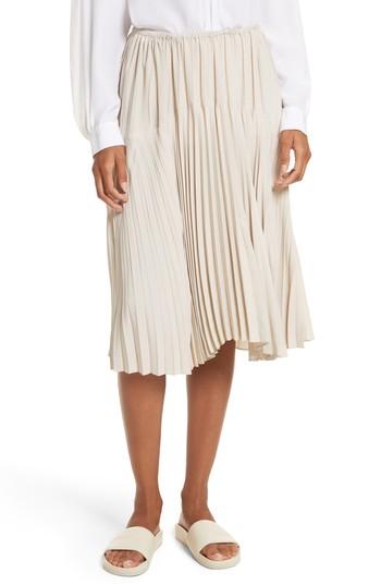 Women's Vince Pleated Skirt - Beige
