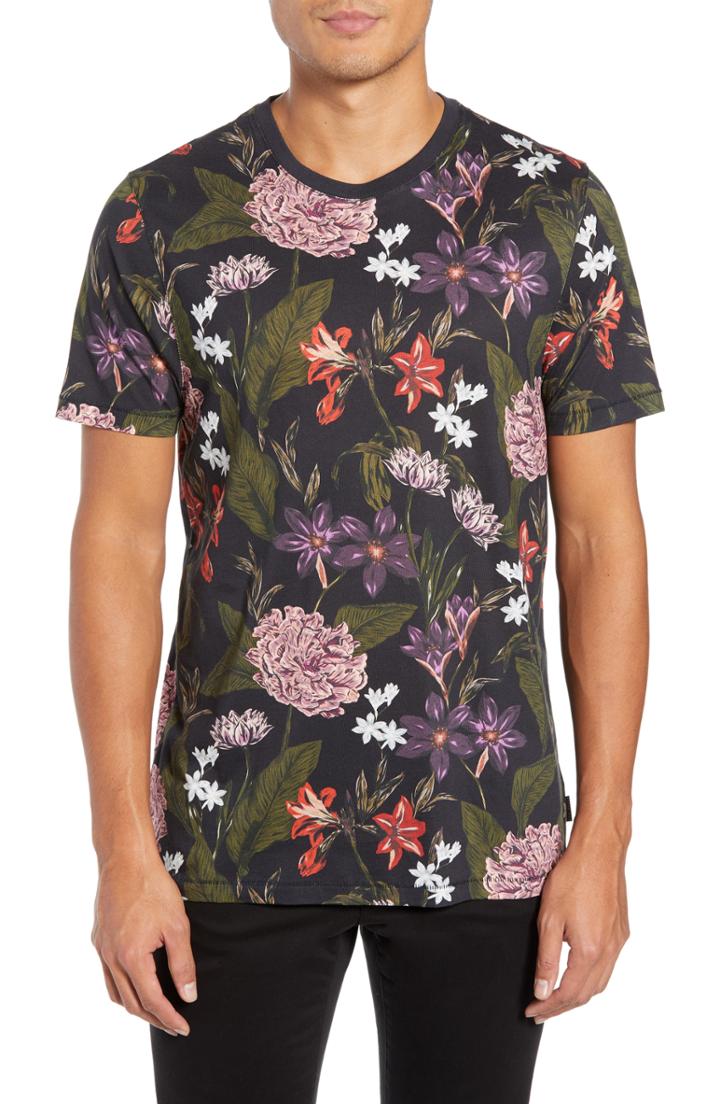 Men's Ted Baker London Glee Slim Fit Print T-shirt (m) - Blue