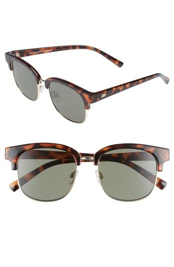 Women's Le Specs Recognition 53mm Sunglasses - Dark Tortoise