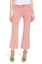 Women's Isabel Marant Etoile Anyree Velveteen Crop Flare Pants Us / 34 Fr - Pink