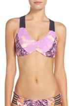 Women's Maaji Pink Sunset Reversible Bikini Top - Coral
