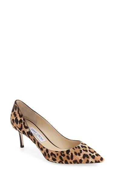 Women's Jimmy Choo 'romy' Genuine Calf Hair Pointy Toe Pump