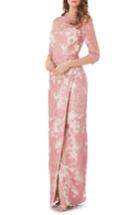 Women's Js Collections Embroidered Lace Gown - Pink