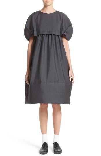 Women's Comme Des Garcons Tropical Wool & Kid Mohair Midi Dress