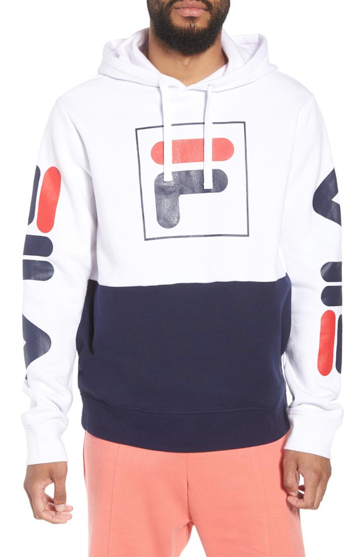 Men's Fila Marzio Hoodie, Size - White