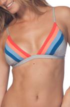 Women's Rip Curl New Wave Triangle Bikini Top - Grey