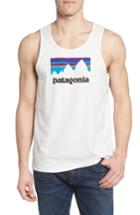 Men's Patagonia Shop Sticker Fit Tank, Size Small - White