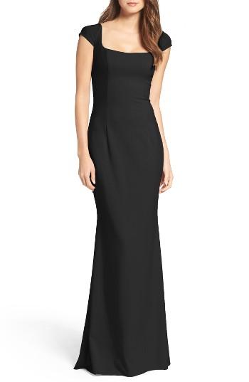 Women's Katie May Georgia Crepe Gown - Black