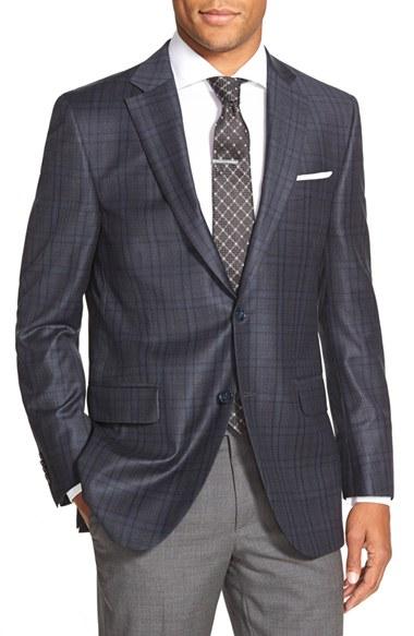 Men's Peter Millar Classic Fit Plaid Wool Sport Coat
