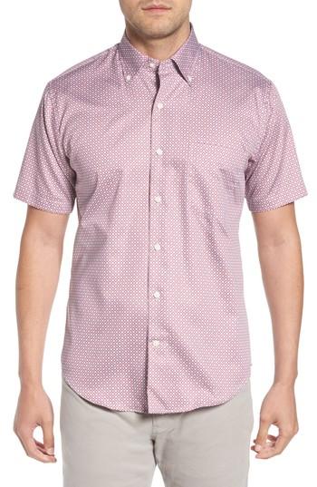 Men's Peter Millar Get Kracken Sport Shirt - Red