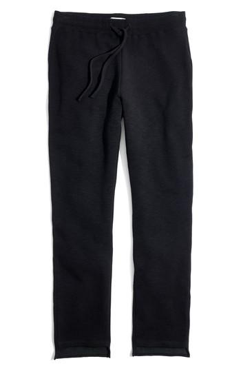 Women's Madewell Step Hem Sweatpants, Size - Black