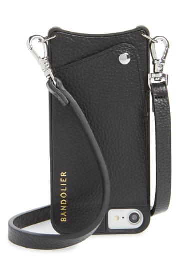 Bandolier Pebbled Leather Iphone 6/7/8 Crossbody Case -