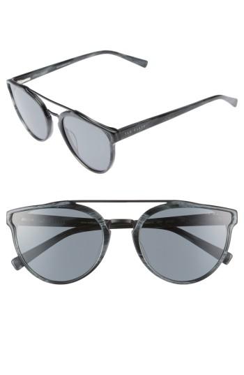 Men's Ted Baker London Retro 57mm Polarized Sunglasses - Grey