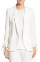 Women's Lafayette 148 New York Bria Finesse Crepe Jacket - White