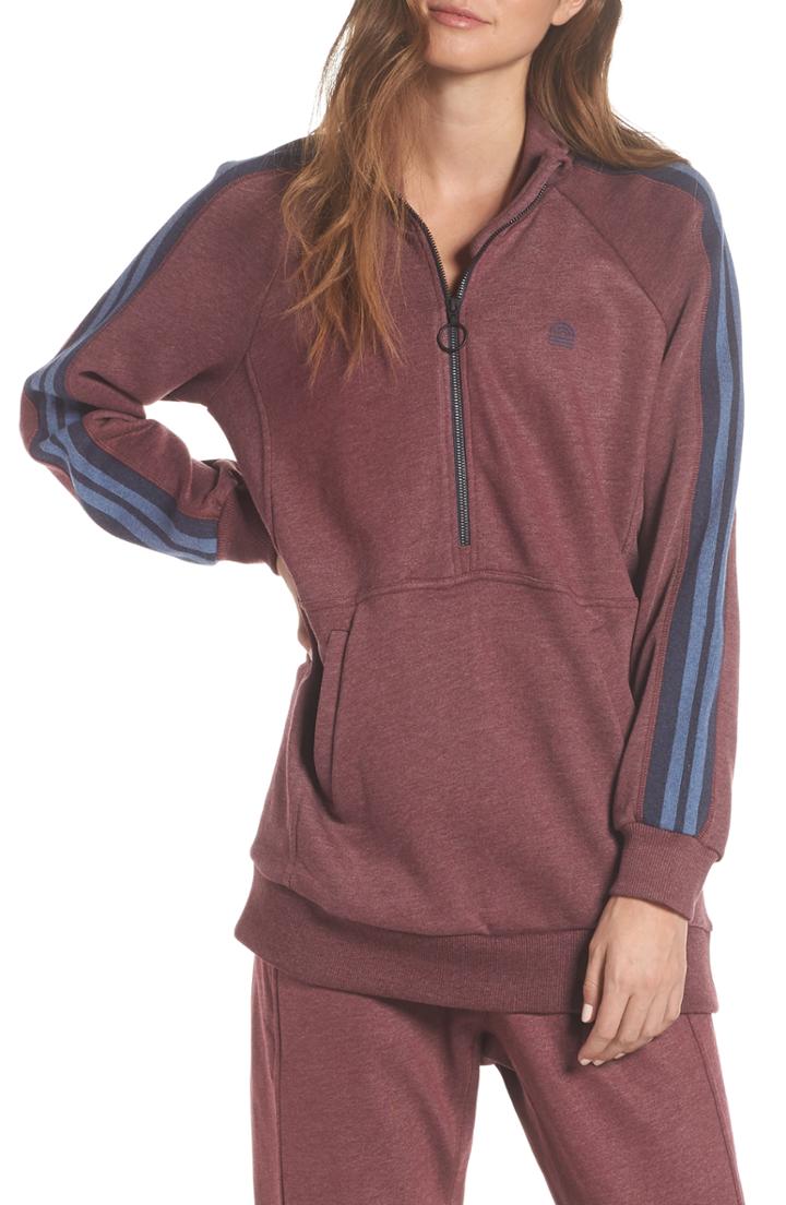 Women's Lndr Athletics Half Zip Top - Red