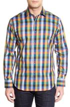 Men's Bugatchi Classic Fit Check Print Sport Shirt