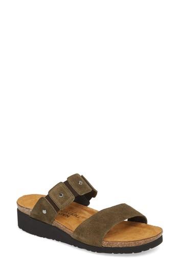 Women's Naot Scarlett Slide Sandal Us / 38eu - Green