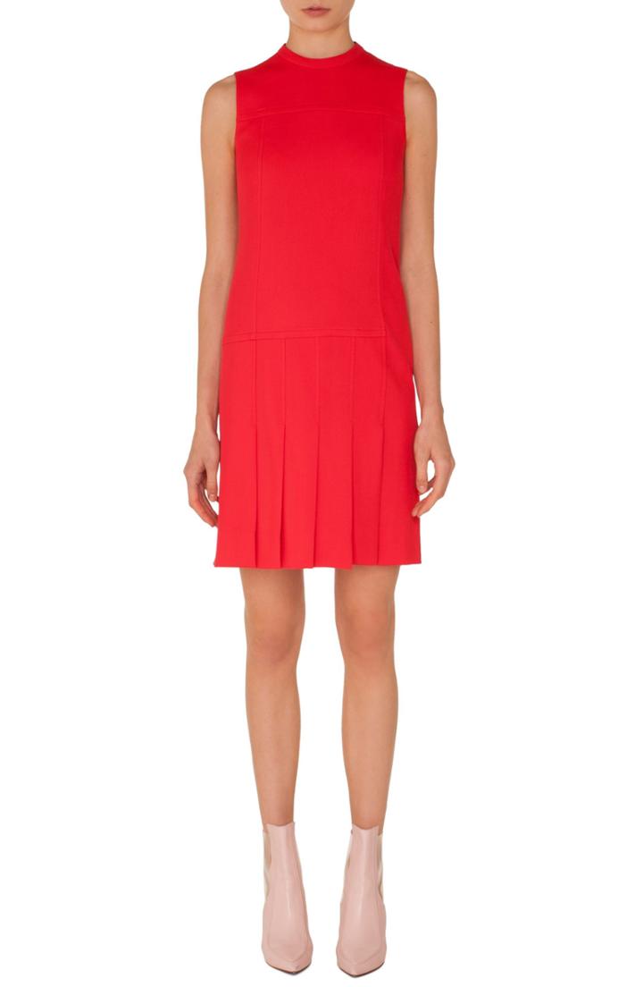 Women's Akris Punto Tricotine Shift Dress - Red