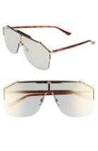 Men's Gucci Retro Web Shield 62mm Sunglasses -