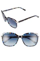 Women's Ted Baker London 57mm Oversized Sunglasses - Blue Tortoise