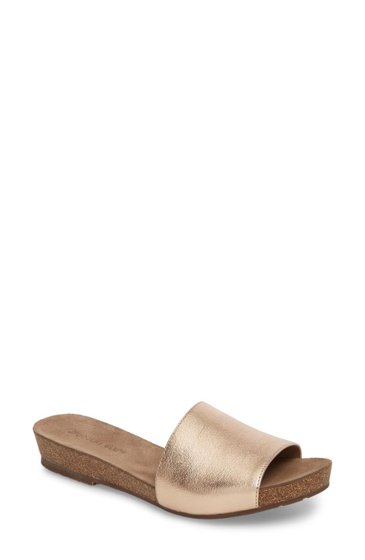 Women's Chocolat Blu Viveca Slide Sandal .5 M - Metallic