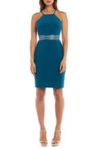 Women's Morgan & Co. Strappy Back Cocktail Sheath - Blue