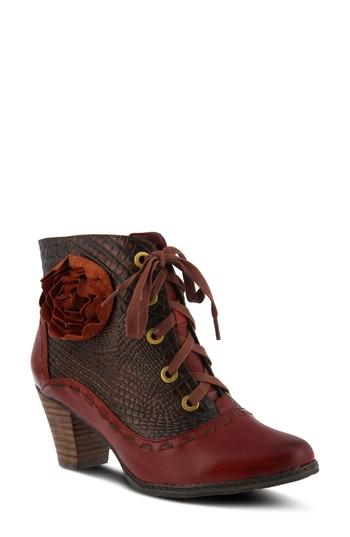 Women's L'artiste Sufi Bootie .5-6us / 36eu - Red