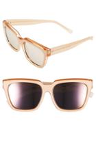 Women's Le Specs 'edition Two' 55mm Sunglasses - Matte Blush/ Pearl Tan/ Gold