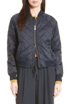 Women's Vince Quilted Bomber Jacket - Blue