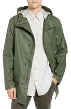Men's French Connection Rubber Coated Raincoat - Green