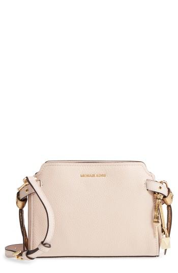 Michael Kors Medium Lenox Leather Messenger Bag - Pink