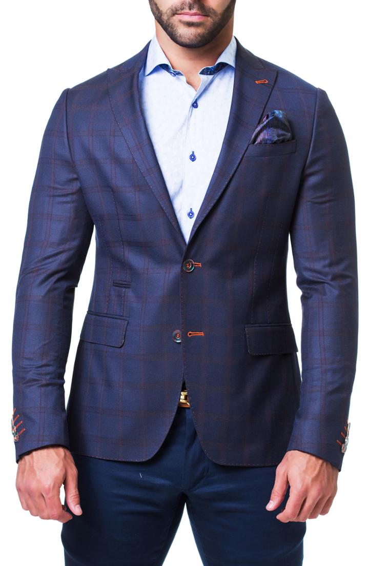 Men's Maceoo Dapper Blazer - Blue