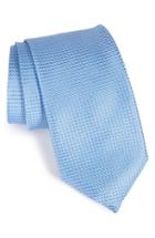 Men's Canali Geometric Silk Tie, Size X-long - Blue