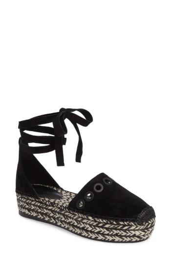 Women's Kendall + Kylie Ariela Platform Espadrille .5 M - Black