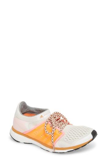 Women's Adidas By Stella Mccartney Adizero Adios Running Shoe M - Ivory
